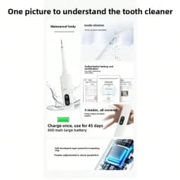 Electric Tooth Cleaner Household Electric Toothbrush Set Dental Washer Oral Calculus Removal Tooth Beauty Instrument