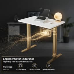 32x19 Inch Small Electric Standing Desk, Adjustable, 176 Lbs CapacityVV, RVoundVners, WheVV.5 Inch Height