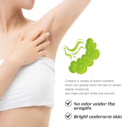 50ML Underarm Deodorant Cream Moisturizing Smoothing Skin Refreshing Improve Skin Texture Non-sticky Glowing Body Antiperspirant Balm for All Skin Types