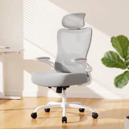 Ergonomic Office Chair: Office Desk Chair with High Back Mesh and Adjustable Lumbar Support Rolling Work Swivel Task Chairs with Wheel 3D Armrests and Headrest