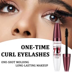 Amococo 2/4pcs 7D Mascara Black Volume Mascara for Eyelashes Eye Makeup Mascara for Women Long Lasting Lash Makeup Easy Apply Daily Beauty Cosmetic Makeup Gift