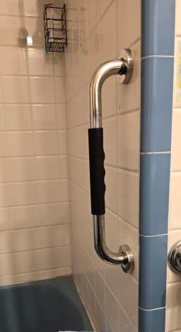 16 Inch Shower Grab Bars for Seniors, Anti Slip Handicap Grab Bars | 2 Pack, Waterproof and Sturdy, for Elderly, Seniors, Handicap, Pregnant, the Injured, Children Provide Stability and Balance