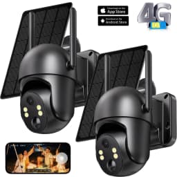 4G LTE Cellular Solar Surveillance Camouflage Security Camera – 2K HD Video 360° View,No WiFi, Remote APP Controlled,Waterproof,MotionActivated, NightVision, 4G Data Card Included