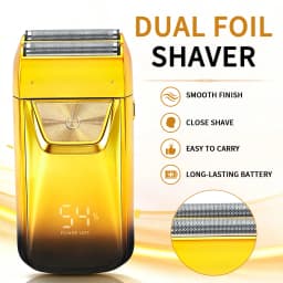 Grooming Kit for Men, Electric Hair Clipper, T-Blade Trimmer, Foil Shaver and Nose Trimmer, Rechargeable Cordless