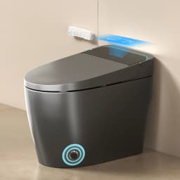 Unique Smart Toile, One Piece Toilet with Bidet Built In,Intelligent Toilet Auto Open/Close Seat. Bidet toilet with Dryer and Warm Water.Gray