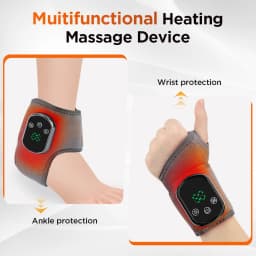 Electric Wrist And Ankle Brace With Hot Compress Vibration Wrist Guard Band Ankle Support Brace Anti Sprain Joint Protection Hand Foot Care