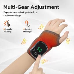 Electric Wrist And Ankle Brace With Hot Compress Vibration Wrist Guard Band Ankle Support Brace Anti Sprain Joint Protection Hand Foot Care