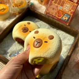 Capybara Bakery Slow Rising Squishy Capybara Toy Bread Pastry Cake Squeeze Stress Relief Soft Rebound Hand Relaxing Gift