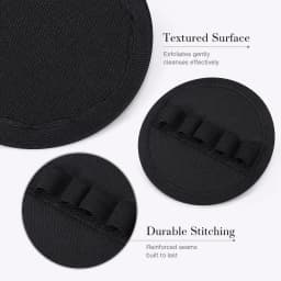4pcs Black Exfoliating Bath Scrubber Body Scrubber Shower Back Scrubber Bath Massage Pad Dead Skin Remover Cleaning Tool