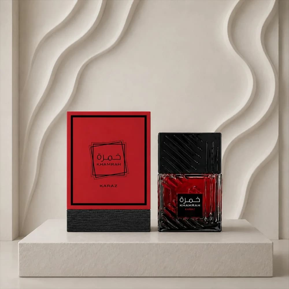Khamrah Karaz Eau De Parfum 100ml 3.4oz Unisex Perfume, Cherry Liqueur Gourmand Oriental Fragrance, Long Lasting Arabian Cologne for Men Women