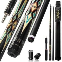 BANLY MK Series - 58 inch Carbon Fiber Pool Cue Stick for Adults, Professional 12.5mm Tip with XTC Ferrule, Low Deflection Billiard Cue Stick Case Set Great for Club, House Bar