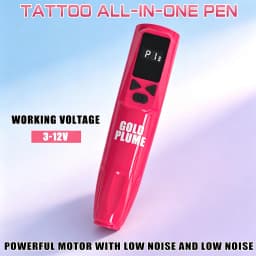 Wireless Rotary Tattoo Pen Machine Kit 1100Mah Integrated Power All in One Complete Tattoo Supplies Mixed Cartridge Needles Multicolor Tattoo Ink Practical Tattoo Tool Set for Beginners Professional Tattoo Practitioners