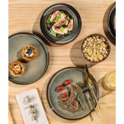 Ceramic Dinnerware For 4, 12-Piece Plates Bowls Set Lightweight Porcelain Dish Set, Scratch Resistant, Oven Microwave
