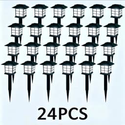 24/12/6/2 pcs Solar Garden Lights,Outdoor Waterproof Solar Light LED Pathway Lights , Decorative Landscape Lighting for Yard Lawn Walkway Patio Driveway
