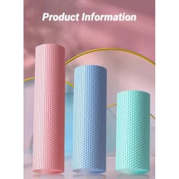 Hexagonal EVA Foam Yoga Roller, 9.5cm × 29.7cm Massage Foam Roller for Pilates Home Fitness Workout