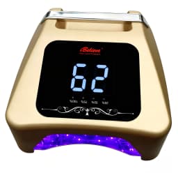 Professional 72W Rechargeable UV LED Nail Lamp with 36pcs LED Bulbs Multi-Timer Cordless Nail Dryer for Salon Manicure
