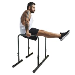 Power Tower Dip Station with Adjustable Height, Heavy Duty and Multi-Function for Fitness Training