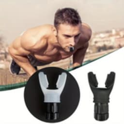 Adjustable Lung Breathing Trainer Portable Respiratory Exerciser Silicone Mouthpiece Fitness Lung Capacity Training Device for Running Yoga Workout Sports Recovery