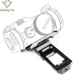 Tactical Metal RM T-1 T-2 Red Dot Sight Side Mount 45° Offset Optics Mounting Base Accessories Red Dot 45 Degree Bracket