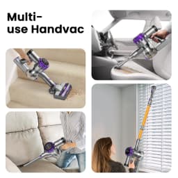 40000Pa Powerful Cordless Vacuum, S3P Stick Vacuum with LED Display, Free-Standing, Up to 55 Min Runtime