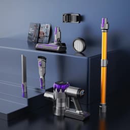 40000Pa Powerful Cordless Vacuum, S3P Stick Vacuum with LED Display, Free-Standing, Up to 55 Min Runtime