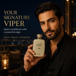 Armaf Hawas Viper for Men Eau de Parfum 100ml / 3.4 fl oz – Saffron, Tobacco, Coffee & Warm Spicy Woody Fragrance – Bold Evening Scent