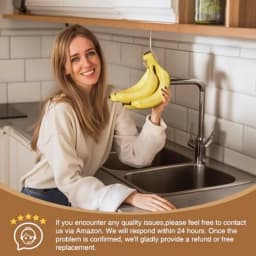 Banana Hanger Hook Under Cabinet: Adhesive Banana Holder, Foldable with Magnets When Not in Use, Under Counter Banana Hook, Sta