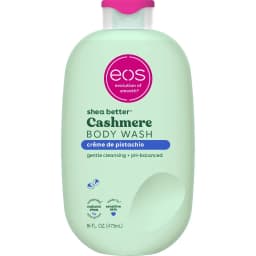 16 fl oz Creamy Gel Crème de Pistachio Cashmere Body Wash, eos Shea Better Series