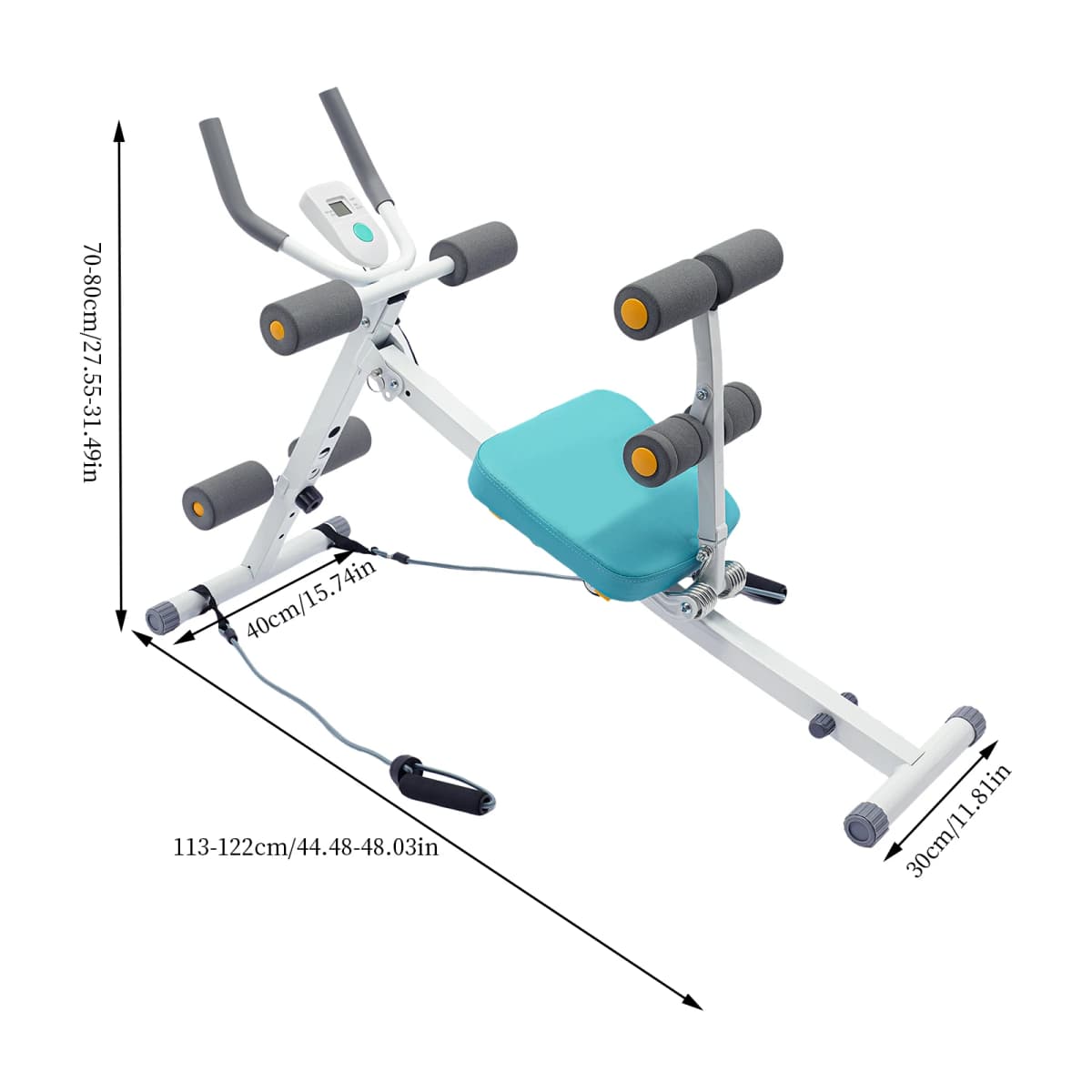 ABS Adjustable Workout Equipment For Home Gym Whole Body Workout Waist Trainer For Women&Men, Core Abs Exercise Machine