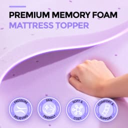 MCQ 1.5 Inch Memory Foam Mattress Topper Full Size Gel Breathable Cooling Mattress Soft Bed Topper For Home Bedroom Furniture 