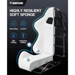 Ergonomic Gaming Chair with Footrest and Lumbar Support