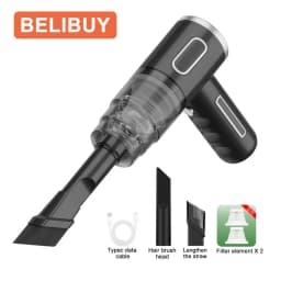 Wireless Handheld Car Vacuum Cleaner, Ergonomic Handheld Design Mini Cordless Vacuum, 3500Pa Strong Suction Car Home Dual Purpose Vacuum with LED Light, Rechargeable Compact Vacuum for Car Sofa Keyboard Pet Hair Corner Dust Deep Cleaning