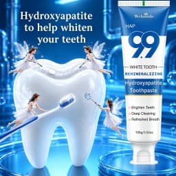 New Powerful Whitening Toothpaste, Brightens Teeth, Eliminates Bad Breath Stains and Odor, Mint Flavor, Deep Cleaning, Fresh Breath, Cares for Gums, Boosts Confidence in Smile, Travel-Friendly Tube for Home & On-the-Go Oral Care, Local Warehouses
