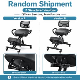 Has Pedals Kneeling Chair with Back Support Ergonomic Multifunctional 198 Lbs Capacity, Kneeling Stool, for Men Women Adults Home Office Study Living Room Meditation