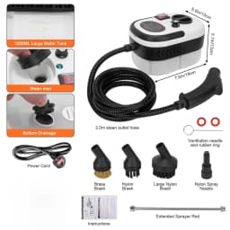 Steam cleaner portable multi-surface cleaning steam cleaner for home use suitable for cleaning kitchens bathrooms glass and cars
