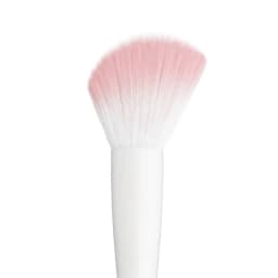 Contour BrushThis angled brush is designed to fit the contours of the face, making it a breeze to apply creative makeup
