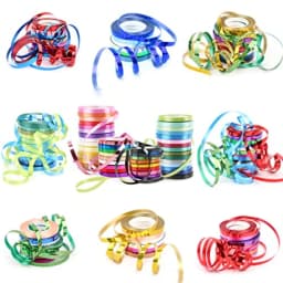 48 Rolls Curling Balloon String Roll Ribbons 48 Colors 5mm 11 Yards Gift Wrapping Ribbons for Art Crafts Bows Wedding Party Flo