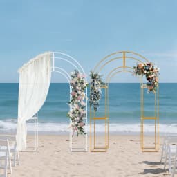 Three-dimensional Arch Wedding Stand, 1.5*2.3m Backdrop Flowers Frame, Free Standing Wedding Party Arch For Weddings, Parties