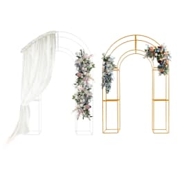 Three-dimensional Arch Wedding Stand, 1.5*2.3m Backdrop Flowers Frame, Free Standing Wedding Party Arch For Weddings, Parties