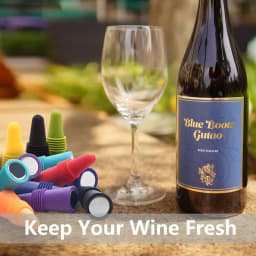 1pc Random Color Wine Stoppers Silicone Beverage Bottle Sealer Soft Tapered Wine Bottle Plug Leakproof Champagne Fresh Keeping Corks Kitchen Bar Tools