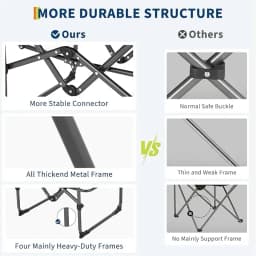 2 Pack Oversized Camping Directors Chair, Heavy Duty Portable Folding Lawn Chair with Side Table & Storage Pocket, Outdoor Foldable Camp Chair for Adults, Beach, Fishing, Picnic