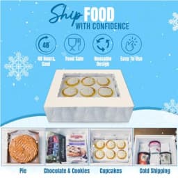 Shipping Cold Packs Dry Ice for Shipping Frozen Food, Flexible Cold Ice Pack Sheets for Coolers, Long Lasting Freezer Ice Packs