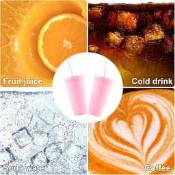 10/15/20/30 Pack Reusable Large Plastic Cups With Straw Lids, 24oz Portable Straw Cups, Large Capacity Beverage Cups Suitable Gatherings, Families, Schools, Offices, Camping, Outdoor Use,, Halloween, Valentine's Day, Thanksgiving, Graduation Season, Birth