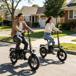 14 Inch 500W Ebike with Ergonomic Adjustable Seat, UL2849 Safety Certified, Front Brake, Factory Original, US Warehouse Shipping