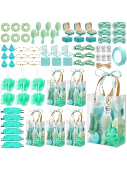 Baby Shower Prizes Modern Sleek 74 Pcs Blue Game Winners Gifts Clear Tote Bags Spa Headbands Puffs Mirrors Jewelry Boxes For Bridal Shower Bachelorette Party Wedding Favors Party Supplies Housewarming Gift Mother's Day Gift