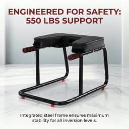 Yoga Headstand Bench Loading 550Lbs Handstand Trainer Bench with Anti-Slip Mat Metal Frame & PU Pads for Workout Fitness and Gym