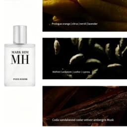 3Pcs Pour Homme Perfume Gift Set For Men Woody Aquatic Fresh Fragrance Long Lasting EDP Cologne For Daily Office Dating Business Wedding Birthday Holiday Gift