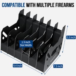 6 Slots Foam Gun Rack Pistol Rack Revolver Handgun Stand Display Holder Pistols Holder Airsoft Gun Storage Accessories