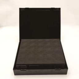 100 Slots Coin Collection Storage Box with 100Pcs Square Clear Coin Holders Shockproof Plastic Coin Capsule Organizer Case Dustproof Protective Container for Commemorative Coins Medals Collectibles