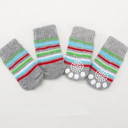 4Pcs/set Cute Pet Fashion Pet Socks Anti Slip Skid Bottom Lovely Puppy Dogs Pet Knits Socks for Cats Dog Toy Supplies